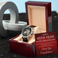 45th Work Anniversary Men's Mechanical Watch with LED Gift Box