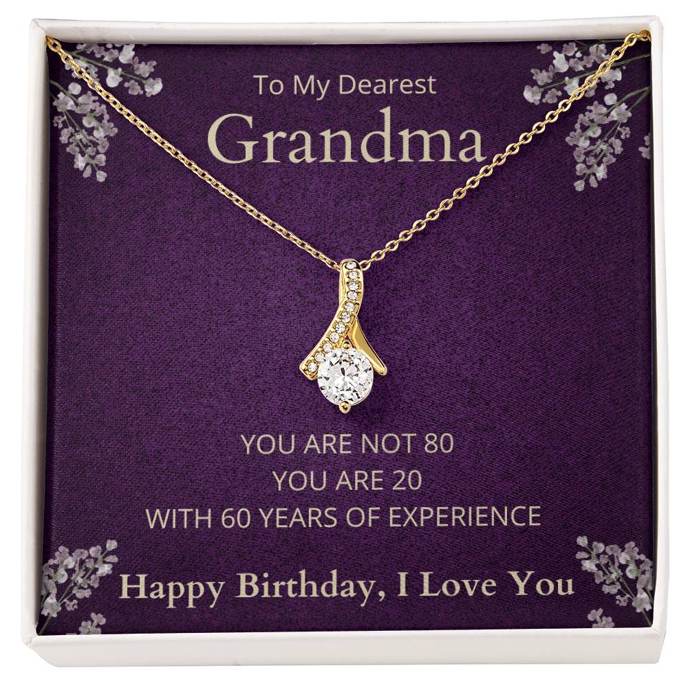 Grandma 80th Birthday Alluring Beauty Necklace-[product type]