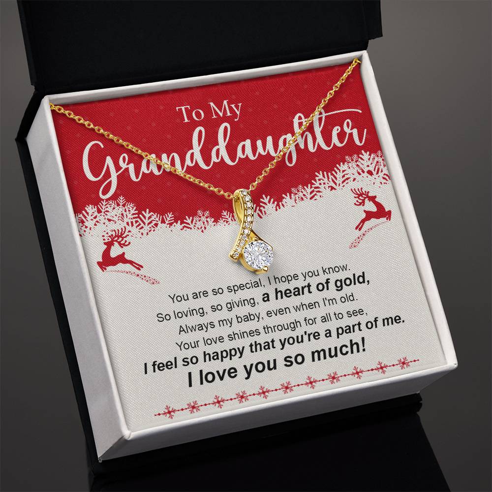 To My Granddaughter Necklace Christmas Gift For Granddaughter Jewelry for Her