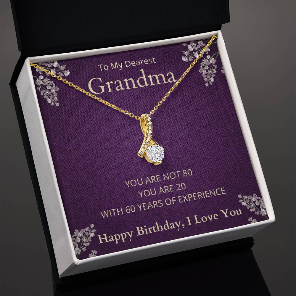 Grandma 80th Birthday Alluring Beauty Necklace-[product type]