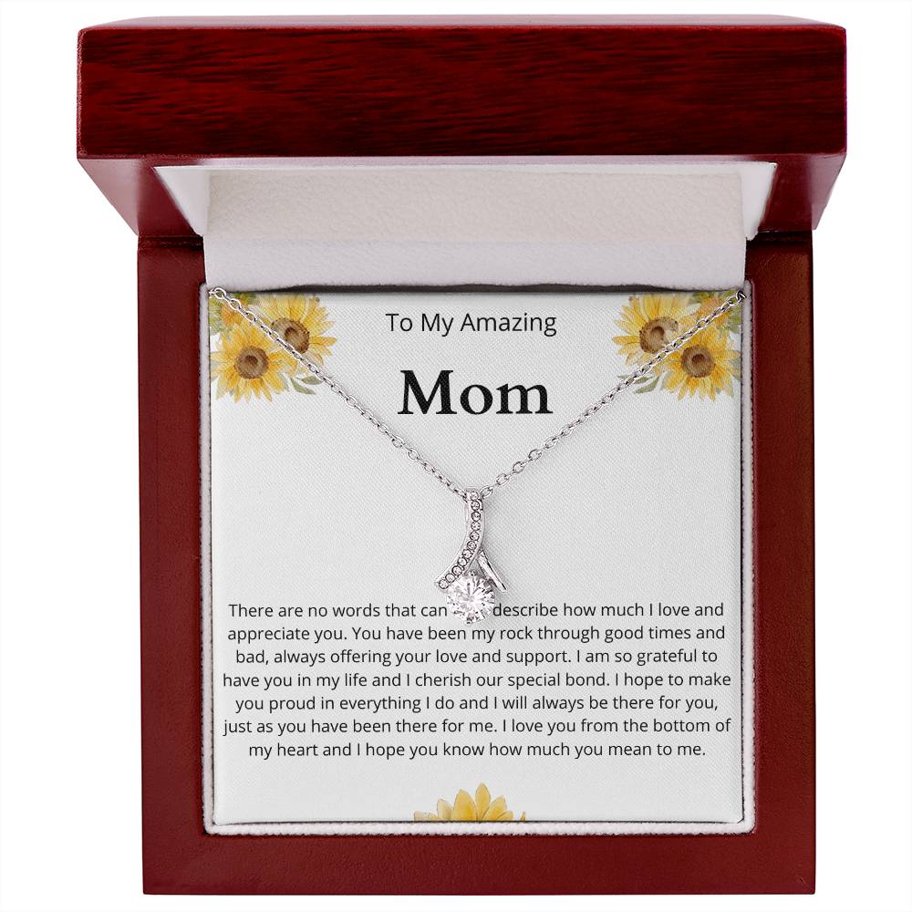 Amazing Mom Sunflower Alluring Beauty Necklace