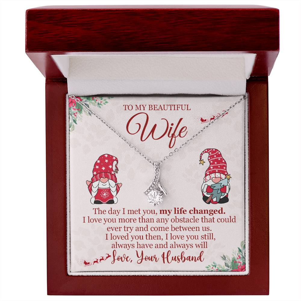 To My Wife Necklace, Christmas Gift For Wife, Wife Gift, Christmas Gifts For Her Gnome