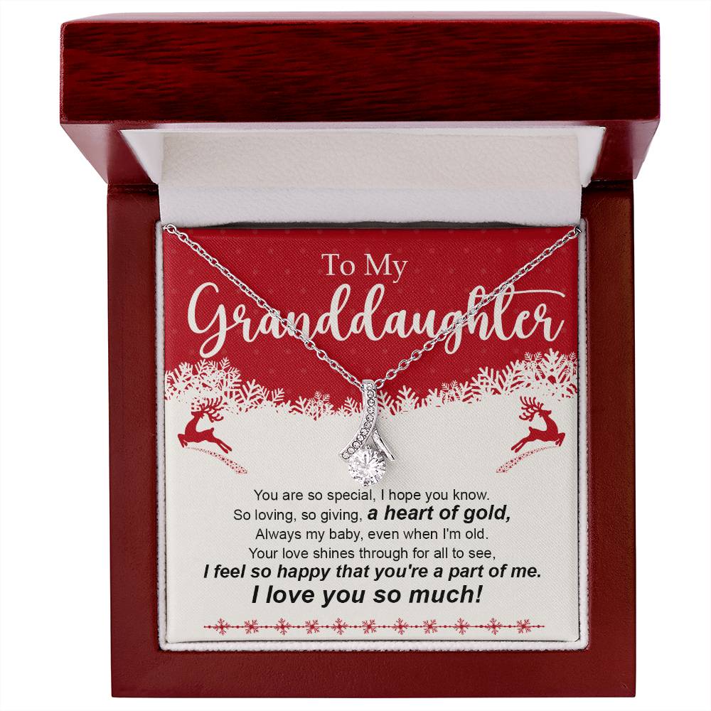 To My Granddaughter Necklace Christmas Gift For Granddaughter Jewelry for Her
