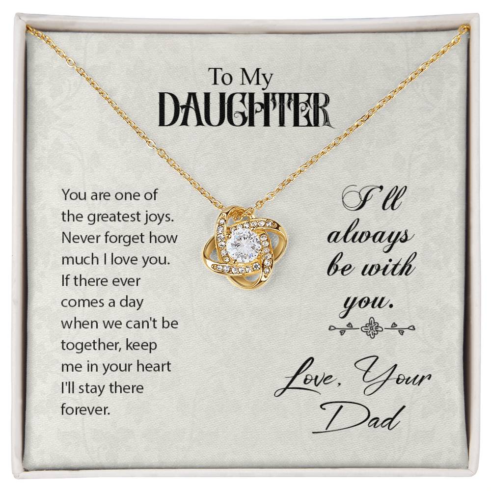 Daughter Always With You Knot Necklace