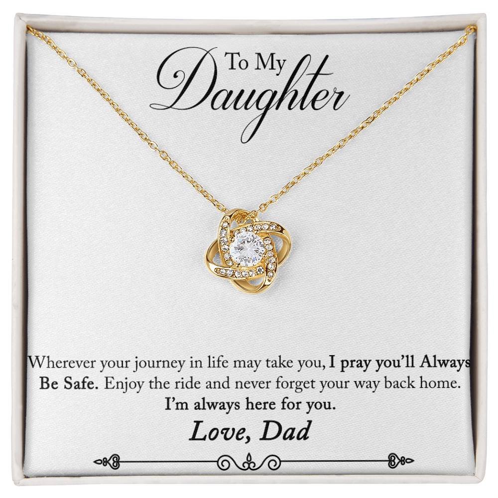 Daughter Journey Knot Necklace