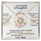 Daughter When The Pages of My Life End Love Knot Necklace