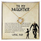 Daughter Aim For The Skies Love Knot Necklace