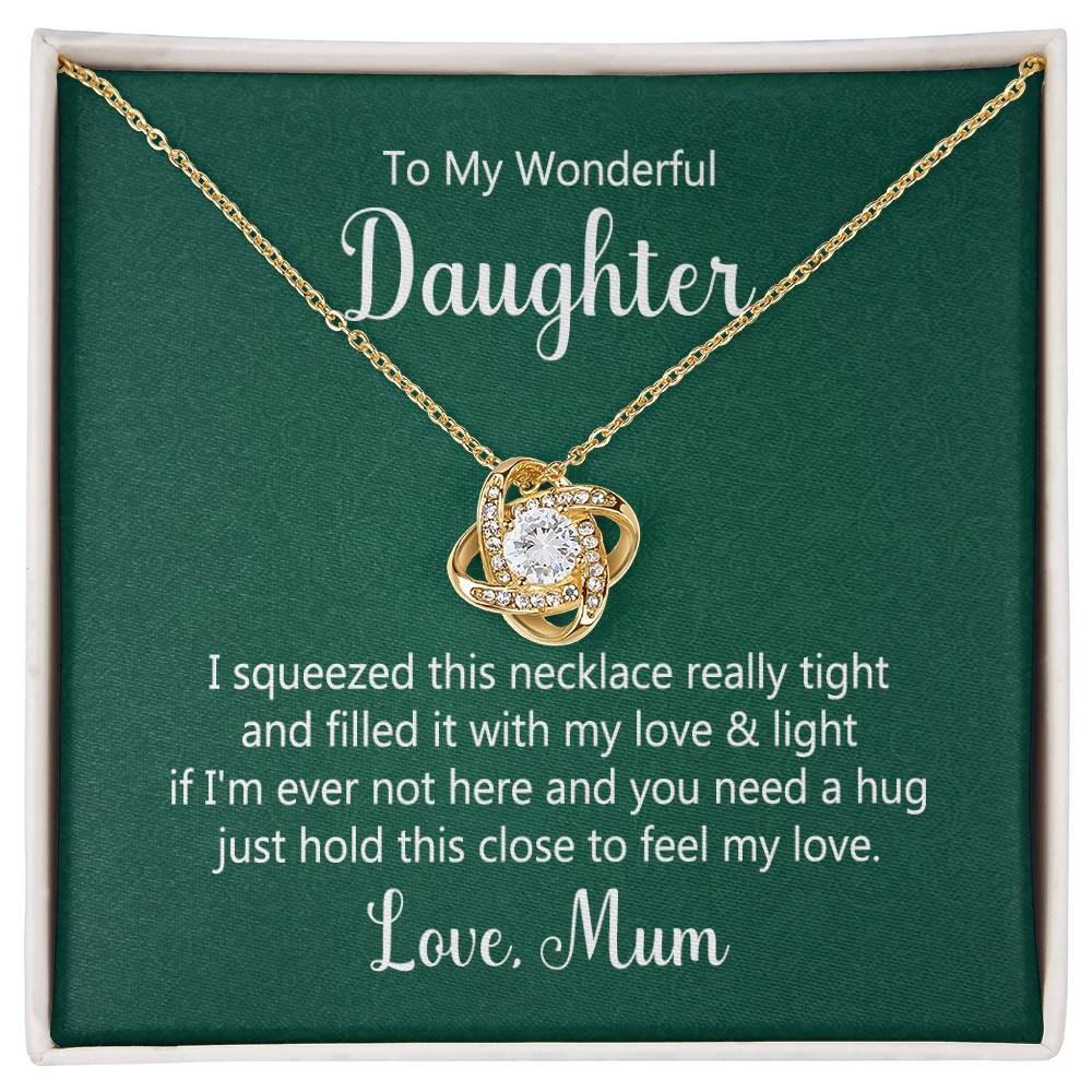 Wonderful Daughter Knot Necklace