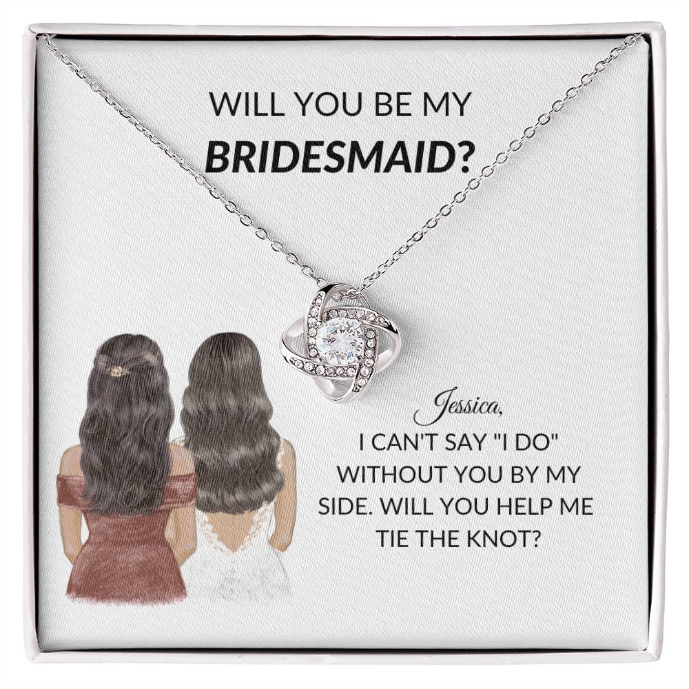 Personalized Bridesmaid Proposal Necklace Gift
