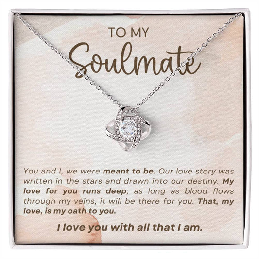 To My Soulmate Necklace, Christmas, Valentine Gift For Her, Gift For Soulmate