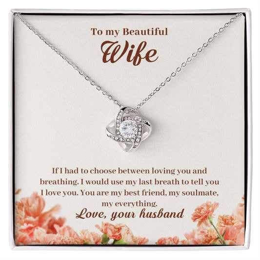 Wife Loving You Knot Necklace