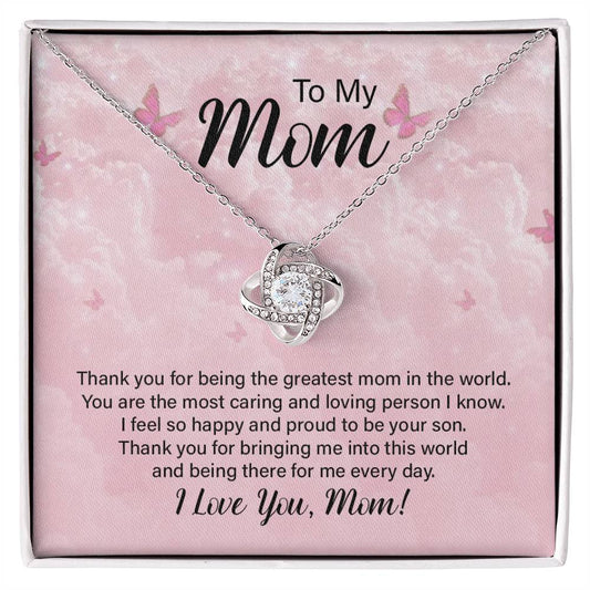Mom Thank You Knot Necklace