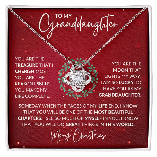 Granddaughter Christmas Necklace Gift