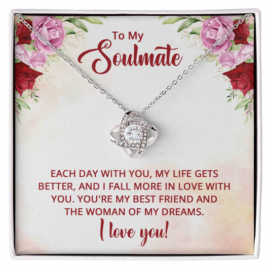 Soulmate Woman of My Dreams Knot Necklace