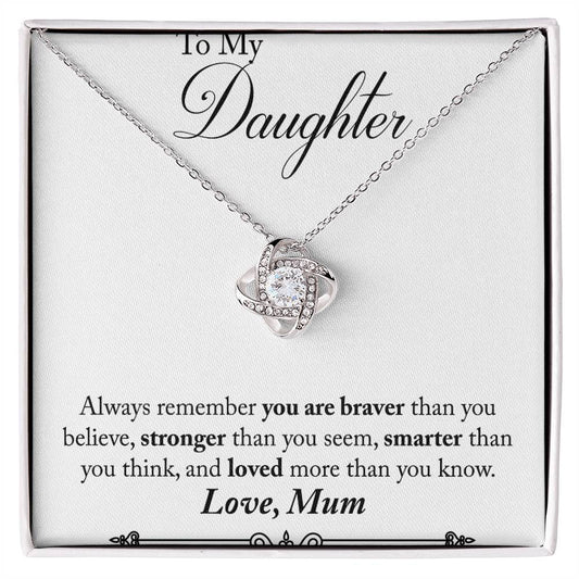 Mum to Daughter Knot Necklace