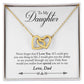 Daughter from Dad Interlocking Hearts Necklace
