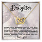 Daughter Interlocking Hearts Necklace