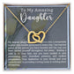 Daughter Motherhood Interlocking Hearts Necklace