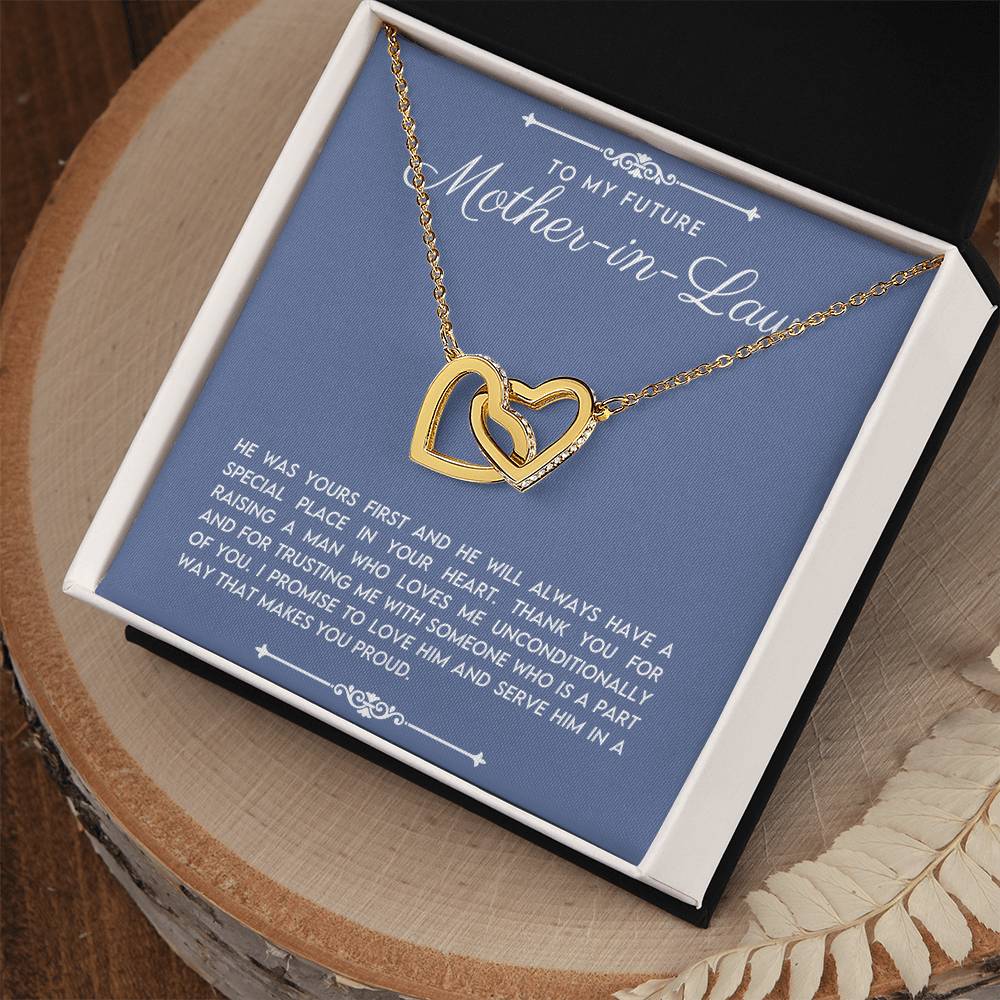 Future Mother in Law Interlocking Hearts Necklace