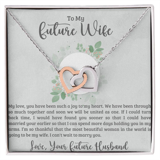 Future Wife Interlocking Hearts Necklace
