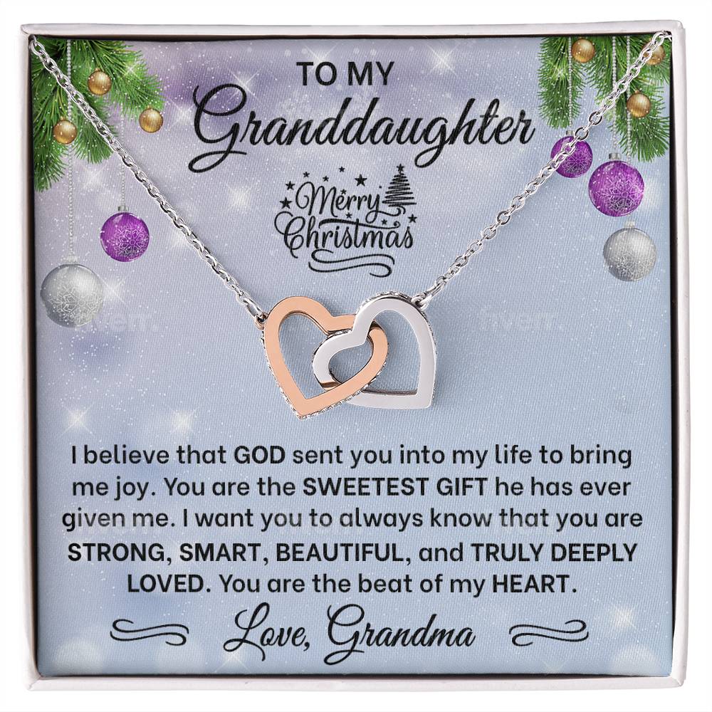 Granddaughter Interlocking Hearts Necklace