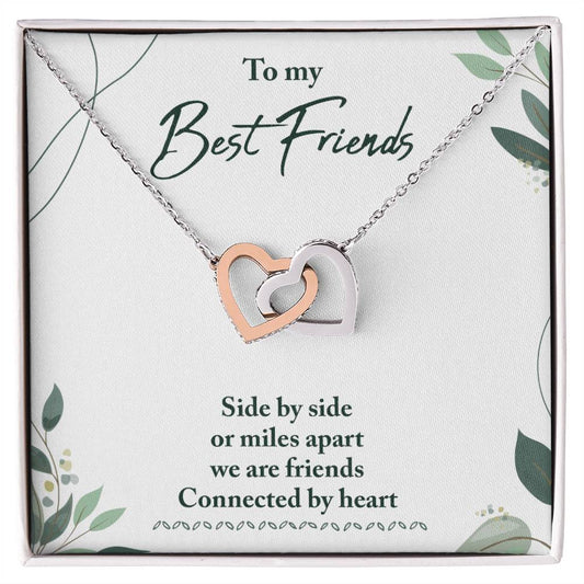 Best Friends Interlocking Hearts Necklace