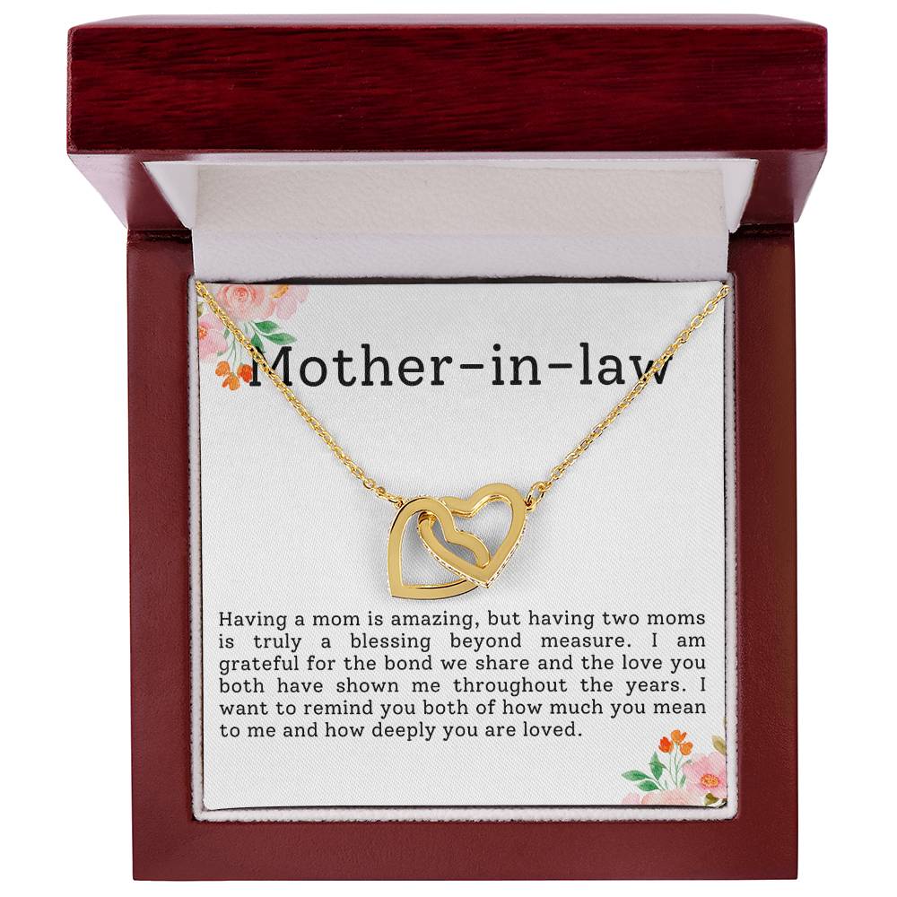 Mother in Law Interlocking Hearts Necklace