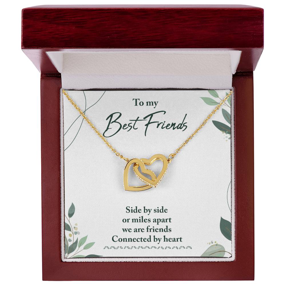 Best Friends Interlocking Hearts Necklace