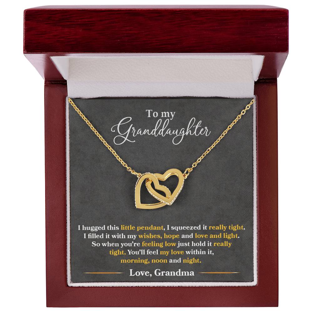 Granddaughter Hugged This Necklace Tight  Interlocking Hearts Necklace