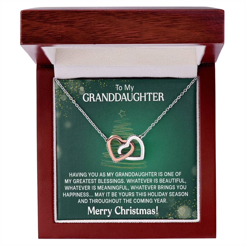 Granddaughter Christmas Gift - Interlocking Hearts