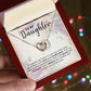 Daughter Admiration Interlocking Hearts Necklace