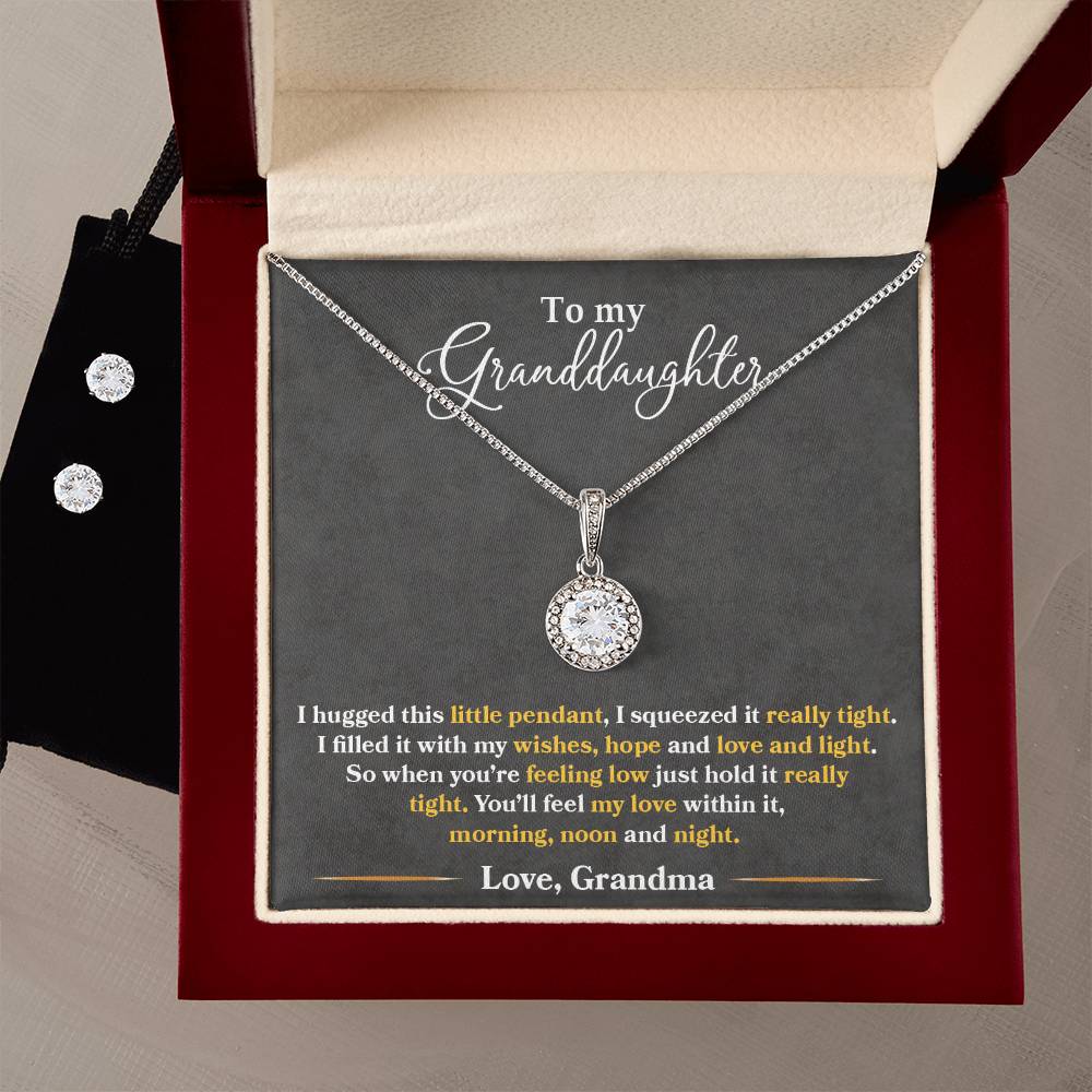 Granddaughter--Eternal Hope Necklace and Earring Set