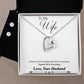 Wife My Everything Heart Necklace and Earring Set