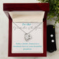Grandmother of the Groom Heart Necklace and Earring Set