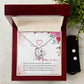 To my Mother in Law Heart Necklace and Earring Set