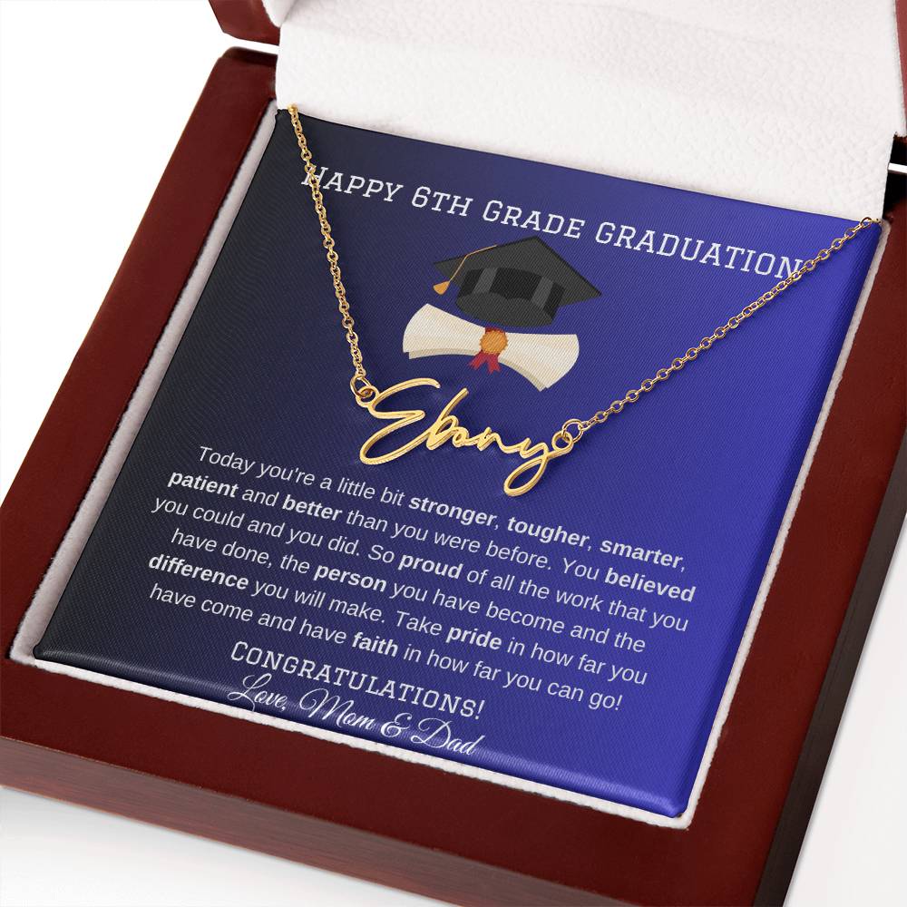 6th Grade Graduation Necklace Gift-[product type]