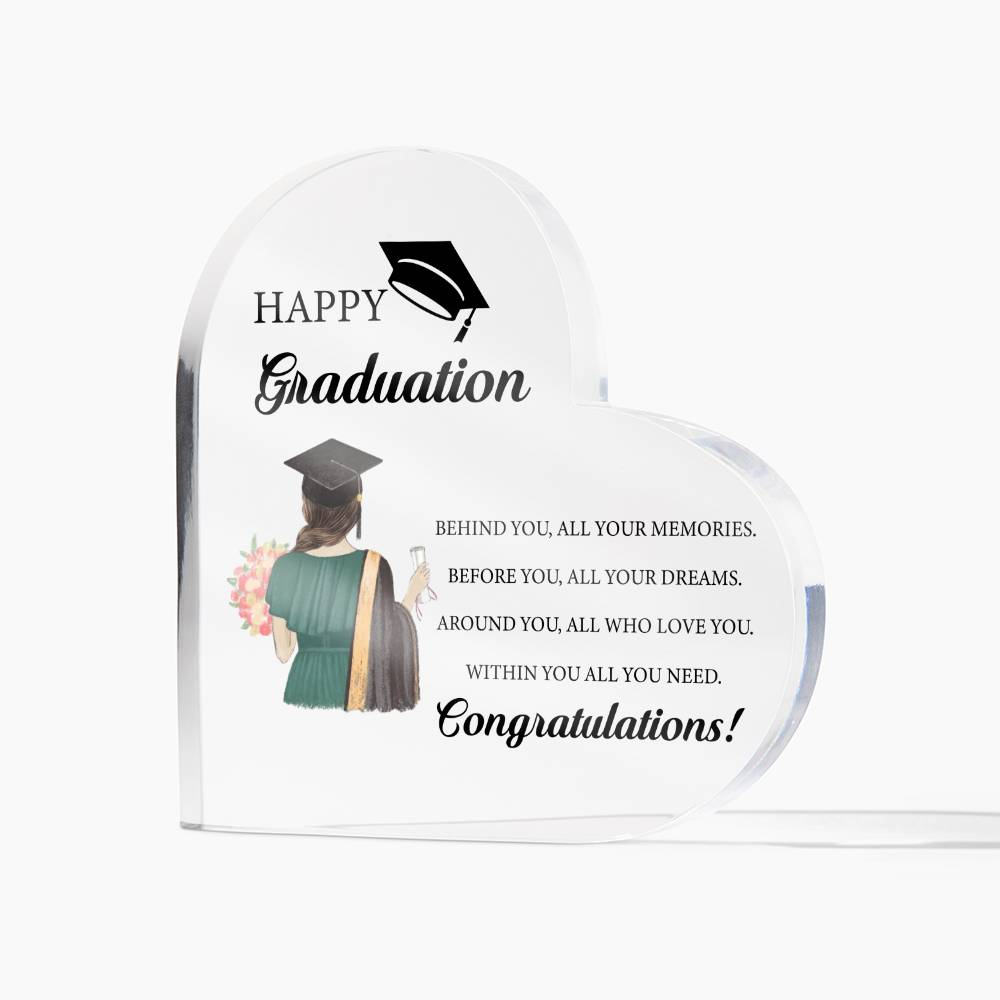 Graduation Heart Acrylic Plaque