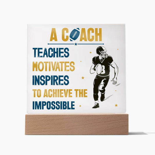 Football Coach Acrylic Plaque