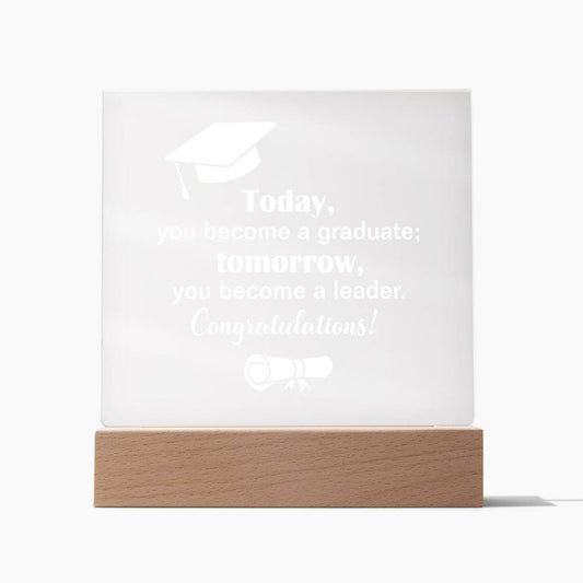Leader Graduation Plaque Gift