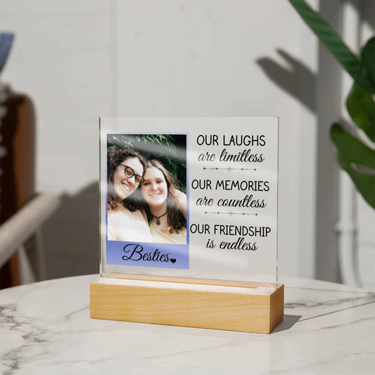 Best Friend Lighted Acrylic Plaque