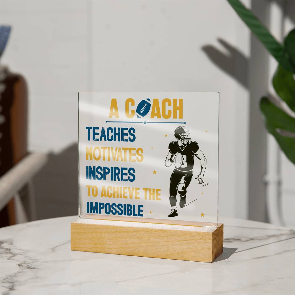 Football Coach Acrylic Plaque