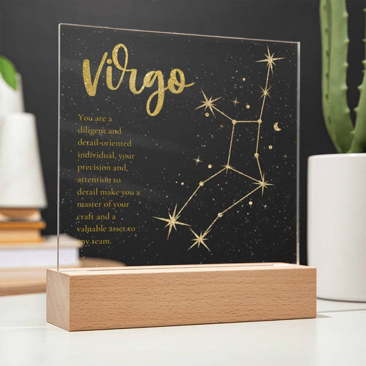 Virgo Lighted Acrylic Plaque