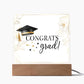 Congrats grad! Graduation Plaque Gift Party Decor