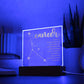 Cancer Lighted Acrylic Plaque