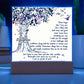 Daughter Never Forget I Love You Lighted Acrylic Plaque