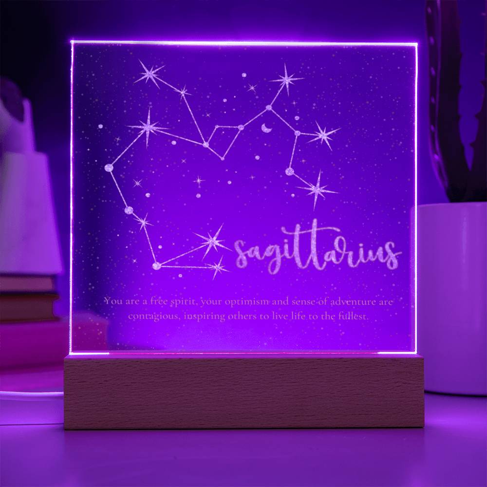 Sagittarius Lighted Acrylic Plaque