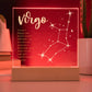 Virgo Lighted Acrylic Plaque
