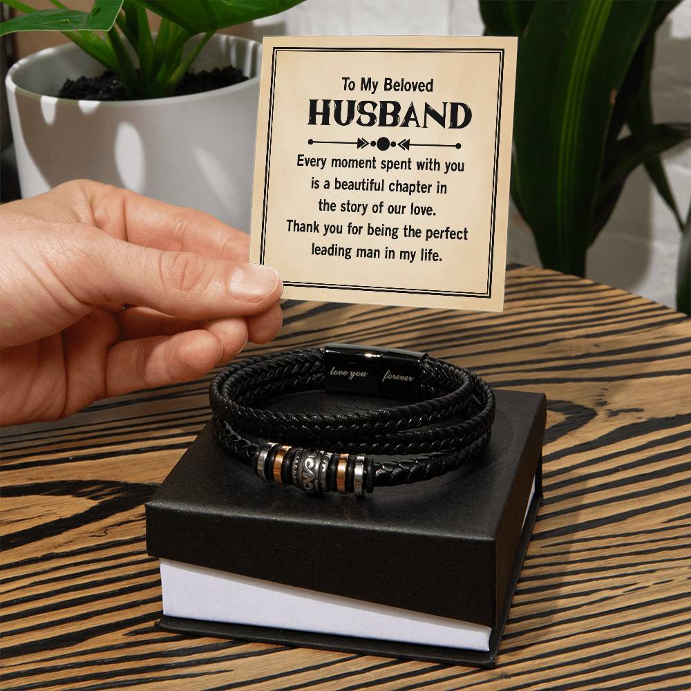 Beloved Husband Love Your Forever Men's Bracelet
