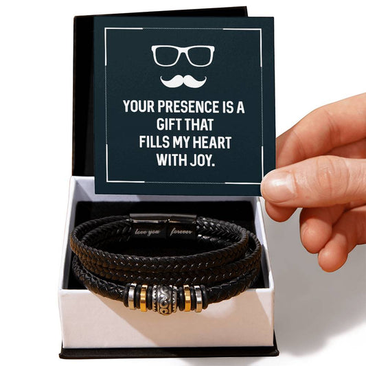 Husband Joy Love Your Forever Men's Bracelet