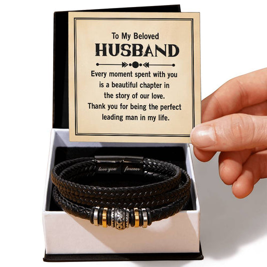 Beloved Husband Love Your Forever Men's Bracelet